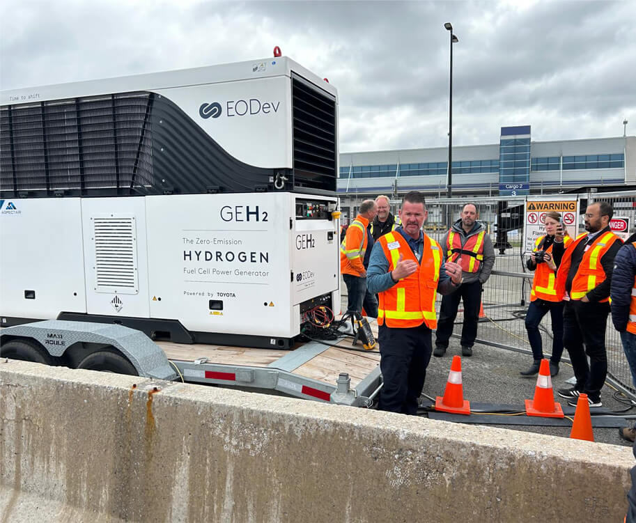 Deployment of hydrogen fuel cell power generator