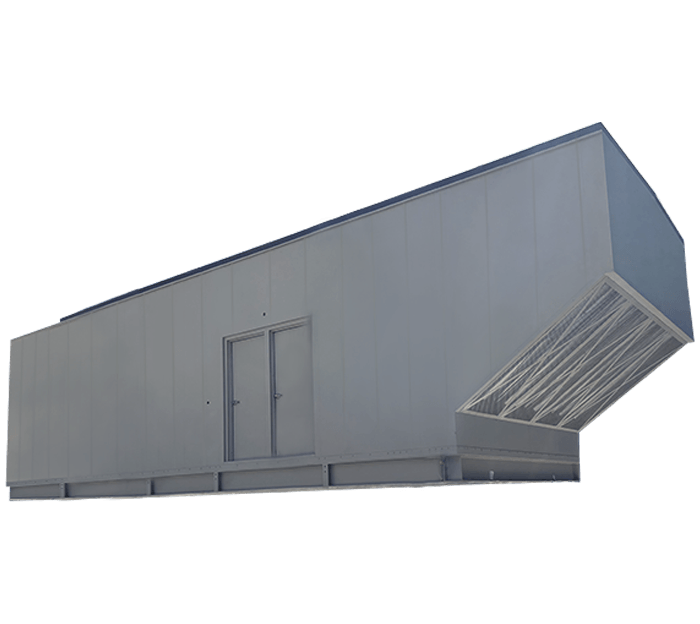 Industrial generator enclosed