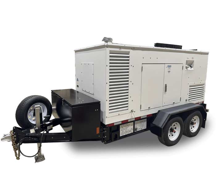 Industrial generator enclosed