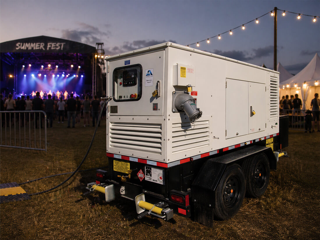 Power generator for Summer Fest event